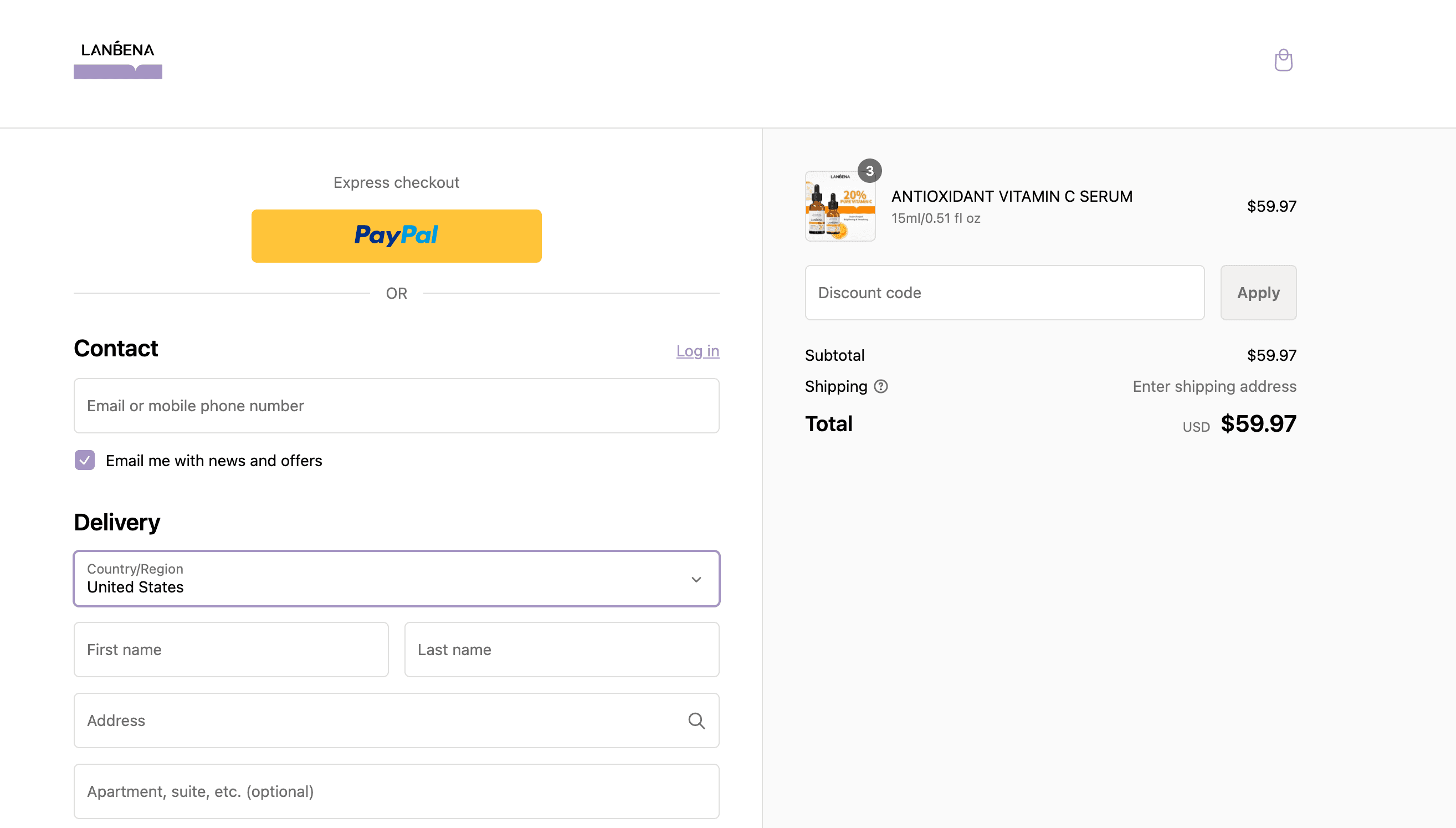 How to apply LANBENA coupon code